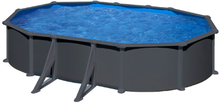 Piscina Anthracite Postes Ovalada 500x300x132 cm