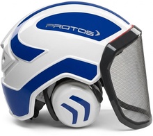 Casco Protos Integral Arborist Azul Reflex/Blanco