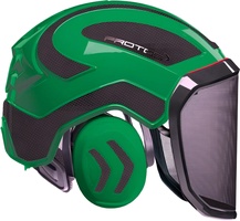 Casco Protos Integral Arborist Negro / Verde Neon