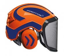 Casco Protos Integral Arborist Naranja / Azul Reflex