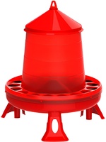 Comedero Aves Copele Tolva Plastico Rojo 4 Kg