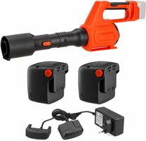 Kit soplador Stocker Power 21 V 630 + 2 bater�as 4 Ah + cargador doble