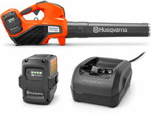 Pack soplador Husqvarna 525iB Mark II + 2 bater�as BLi200X 5 Ah + cargador QC250