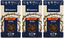 Pack 3 cadenas motosierra Husqvarna X-CUT SP33G 72 eslabones .325 1,3 mm