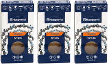 Pack 3 cadenas de motosierra Husqvarna X-CUT SP33G 64 eslabones � .325 � 1,3 mm