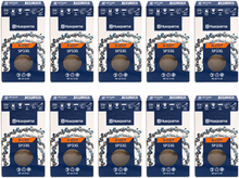 Pack 10 cadenas de motosierra Husqvarna X-CUT SP33G 64 eslabones � .325 � 1,3 mm