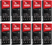Pack 10 cadenas de motosierra Oregon PowerCut 73LPX 72 eslabones � 3/8 � 1,5 mm