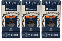 Pack 3 cadenas de motosierra Husqvarna X-CUT C85 72 eslabones � 3/8 � 1,5 mm