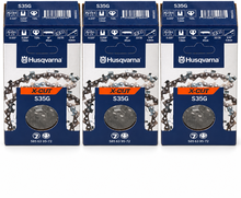 Pack 3 cadenas de motosierra Husqvarna X-CUT S35G 72 eslabones � .325 � 1,5 mm