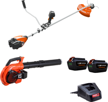 Pack jard�n ECHO 56 V: desbrozadora DSRM-2600U + soplador DPB-2600 + 2 bater�as 4,5 Ah y cargador