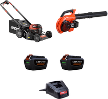 Pack jard�n ECHO: cortac�sped DLM-5100SP + soplador DPB-2600 PRO + 2 bater�as y cargador