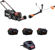 Pack profesional ECHO: cortac�sped DLM-5100SP + desbrozadora DSRM-3500U PRO + 3 bater�as y cargador