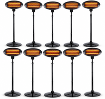 Pack oferta 10 estufas el�ctricas de exterior con pie Koopman EE5000030 2000 W IPX4