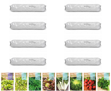 Pack huerto de hojas con can�nigos para huerto urbano: 8 sacos + 8 sobres Rocalba