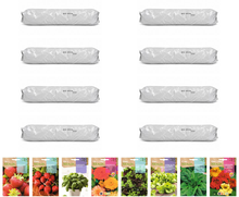 Pack huerto escolar con fresas para huerto urbano: 8 sacos + 8 sobres Rocalba