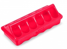 Comedero Copele de pl�stico rojo con huecos