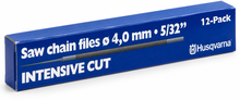 Limas redondas Husqvarna 4,0 mm para motosierra - Caja de 12 unidades