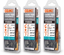 Pack 3 cadenas de motosierra Ozaki TITANIUM 3/8