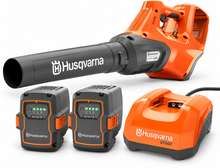 Pack soplador Husqvarna 530iB + 2 bater�as 40-B330X 9 Ah + cargador r�pido 40-C750X