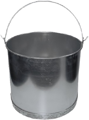 Cubo Recto Galvanizado 14