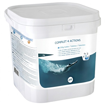 Gre Cloro Piscina 4 Acciones 5 kg Tabletas