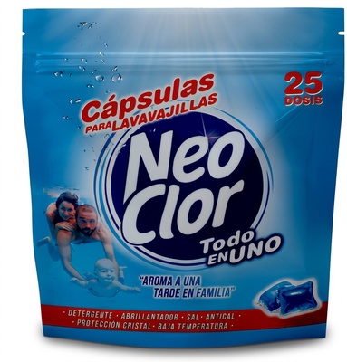Capsulas Neoclor Lavavajillas 25u
