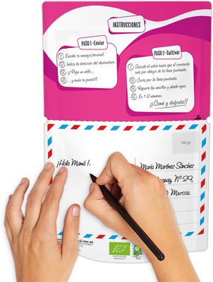 Postal Te Quiero -germinados Rabanitos