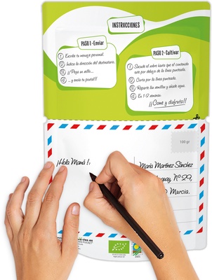 Postal Pensando en Ti -germinados Rucula