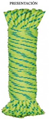 Cuerda Poliéster / Trenzado Color Verde Fluor 3mm 20 metros Cuerda Poliéster / Trenzado Color Verde Fluor 3mm 20 metros
