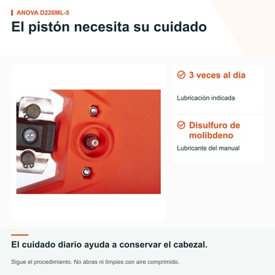 Cabezal vareador Anova D226ML-5 � 4+4 varillas de carbono � adaptador de 9 estr�as