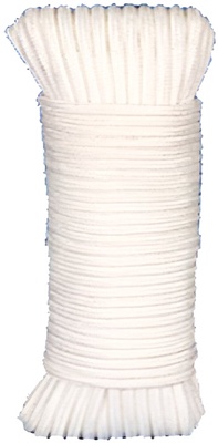 Cuerda Poli�ster / Trenzado Blanco 4mm 15 metros