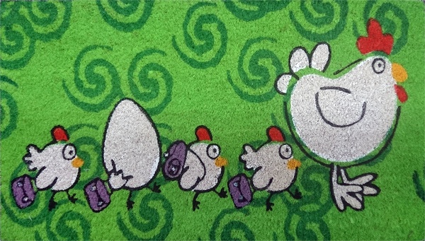 Felpudo  Coco Blanco Mascotas 40x70