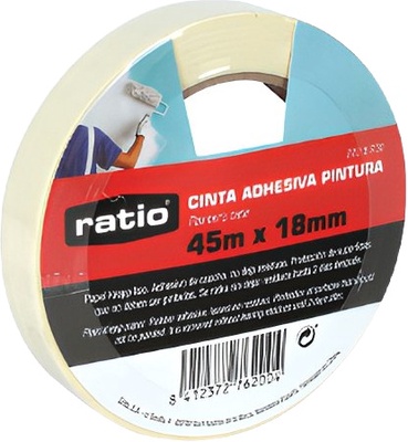 Cinta Adhesiva Krepp Liso 38mmx45m