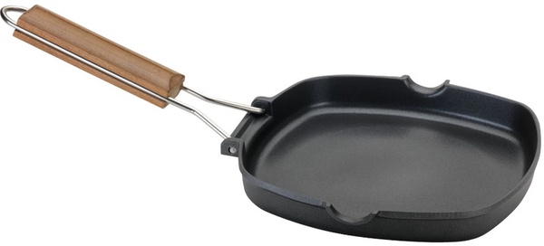 Asador Plancha Aluminio Fundido 28x28 cm