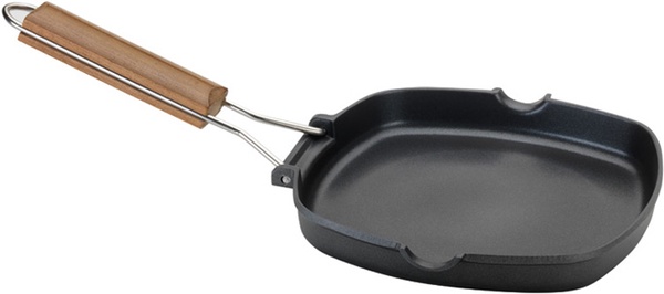 Asador Plancha Aluminio Fundido 24x24 cm