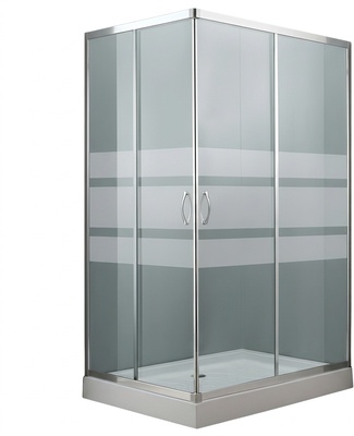 Mampara Ducha Angular 2 Puertas Plato 70x100 cm
