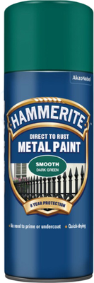 Esmalte Aerosol Hammerite Verde Oscuro 400 ml