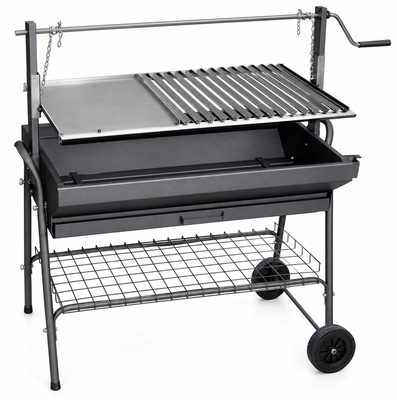 Barbacoa Santana Plancha-parrilla 100 cm con Ruedas
