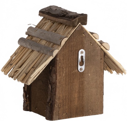 Caja Nido con Techo de Paja