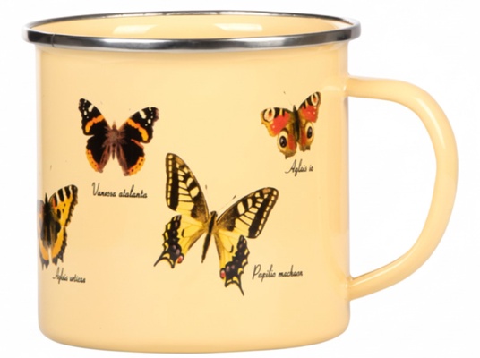 Taza Hierro Mariposas