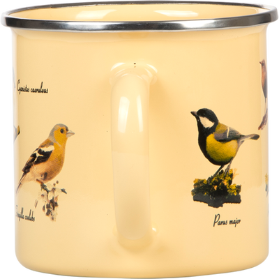 Taza Esmaltada Pajaros