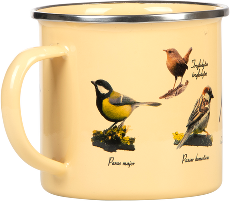 Taza Esmaltada Pajaros