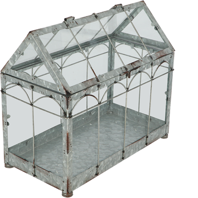 Casa Invernadero Cristal Verde M