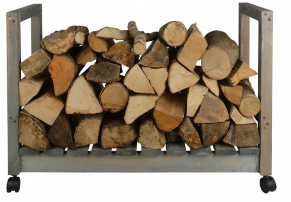 Estanteria para Le�a con Ruedas 