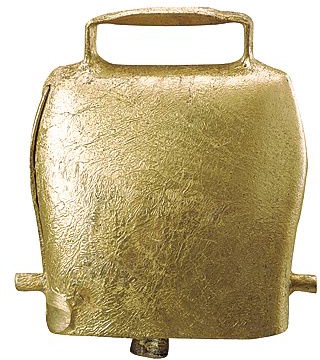 Cencerro Campana Acero color Bronce 10 cm