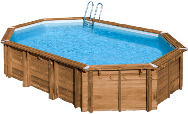 Piscina Sunbay Madera Ovalada 620x395x136 cm Piscina Sunbay Madera Ovalada 620x395x136 cm