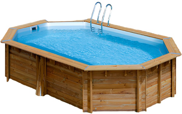 Piscina Sunbay Madera Ovalada 535x335x117 cm