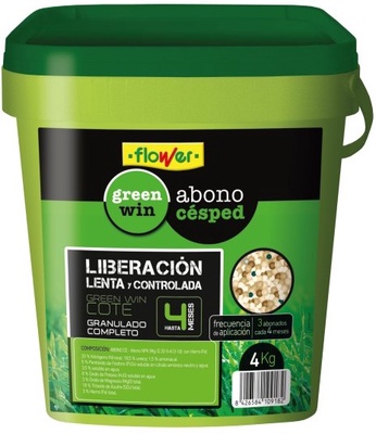 Abono Cesped Liberacion Lenta 4 Meses 4 Kg