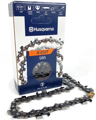 Cadena Motosierra Husqvarna S85 68 Eslabones 1.5mm Paso 3/8