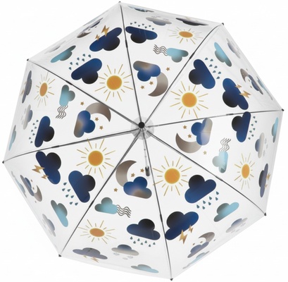 Paraguas Transparente Tiempo